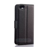 Iphone 5/5S/Se(1St Gen)      Pu Wallet Case    [Black]