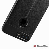 Apple iPhone 7Plus/8Plus Leather Texture Case Black