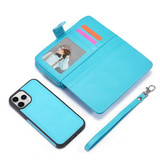 Apple iPhone 12 Mini Zipper Wallet Case LightBlue