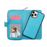 Apple iPhone 12 Mini Zipper Wallet Case LightBlue
