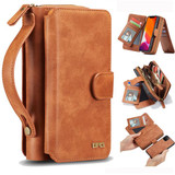 Apple iPhone 11 Deluxe Zipper Case Brown