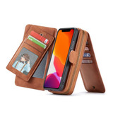 Apple iPhone 11 Deluxe Zipper Case Brown