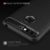Huawei Y6 2018      Carbon Fibre Case    Black