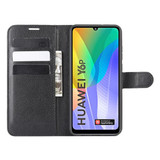 Huawei Y6P      Pu Wallet Case    [Black]