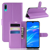Huawei Y7 Pro 2019      Pu Wallet Case    [Purple]