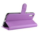 Huawei Y7 Pro 2019      Pu Wallet Case    [Purple]