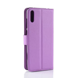 Huawei Y7 Pro 2019      Pu Wallet Case    [Purple]