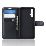 Huawei Nova 5T      Pu Wallet Case    [Black]