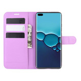 Huawei P40      Pu Wallet Case    [Purple]