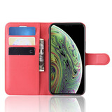 Iphone 11 Pro      Pu Wallet Case    [Red]