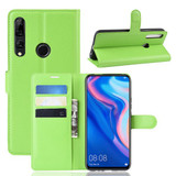 Huawei Y9 Prime 2019      Pu Wallet Case    [Green]