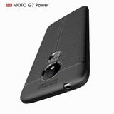 Moto G7 Power Leather Texture Case Navy