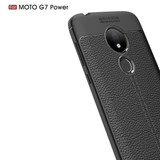 Moto G7 Power Leather Texture Case Red