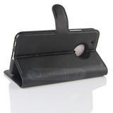 Moto G5 Plus      Pu Wallet Case    [Black]