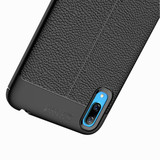 Huawei Y7 Pro 2019      Leather Texture Case    Navy