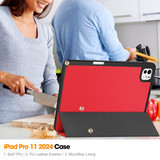 Apple iPad Pro 11" (M4, 2024)    Pen Holder Case    Red