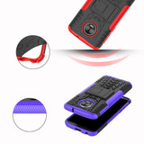 Moto G6 Plus Heavy Duty Case Blue