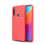 Huawei Y9 Prime 2019      Leather Texture Case    Red
