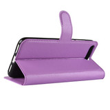 Huawei Y6 2018      Pu Wallet Case    [Purple]