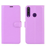 Huawei Y6P      Pu Wallet Case    [Purple]
