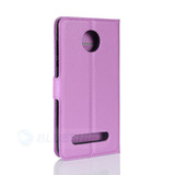 Moto Z2 Play      Pu Wallet Case    [Purple]
