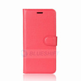Huawei Y7 Prime      Pu Wallet Case    [Red]