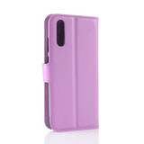 Huawei P20      Pu Wallet Case    [Purple]