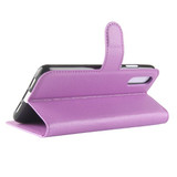 Huawei P20      Pu Wallet Case    [Purple]