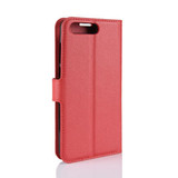 Huawei Y6 2018      Pu Wallet Case    [Red]