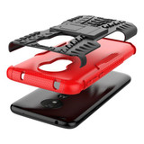 Moto G7 Power Heavy Duty Case Red
