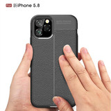Apple iPhone 11 Pro Leather Texture Case Navy
