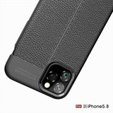 Apple iPhone 11 Pro Leather Texture Case Navy
