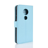 Moto E5/G6Play      Pu Wallet Case    [Lightblue]