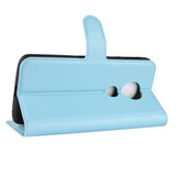 Moto E5/G6Play      Pu Wallet Case    [Lightblue]