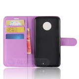 Moto X4      Pu Wallet Case    [Purple]