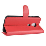 Moto E5/G6Play      Pu Wallet Case    [Red]