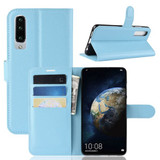 Huawei P30      Pu Wallet Case    [Lightblue]