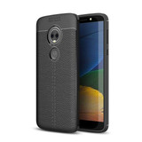 Moto E5/G6Play Leather Texture Case Black