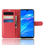 Huawei Y7 Pro 2019      Pu Wallet Case    [Red]