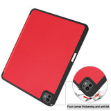 Apple iPad Pro 13" (M4, 2024)    Pen Holder Case    Red