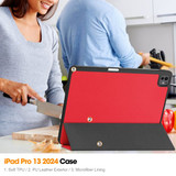 Apple iPad Pro 13" (M4, 2024)    Pen Holder Case    Red