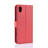 Huawei Y5 2019      Pu Wallet Case    [Red]