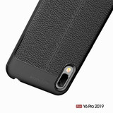 Huawei Y6 Pro 2019      Leather Texture Case    Navy