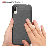 Huawei Y6 Pro 2019      Leather Texture Case    Navy
