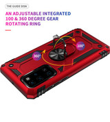 Huawei P40      Military Armour Case    Red