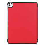 Apple iPad Pro 11" (M4, 2024)    Tri-Fold PU Case    Red