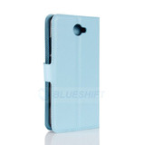 Huawei Y7      Pu Wallet Case    [Lightblue]