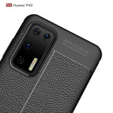 Huawei P40      Leather Texture Case    Red