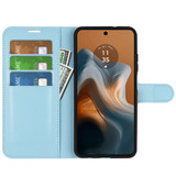 Moto G34      Pu Wallet Case    [Lightblue]