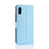 Huawei Y6 Pro 2019      Pu Wallet Case    [Lightblue]